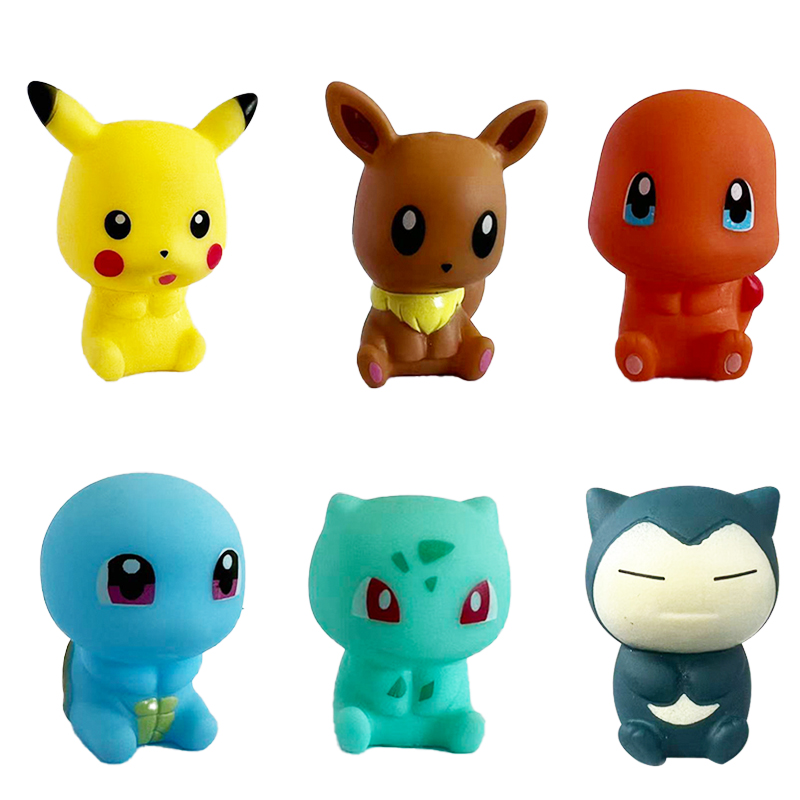 Model Kit Eevee - 6 szt. Zabawki do kąpieli Pokemon