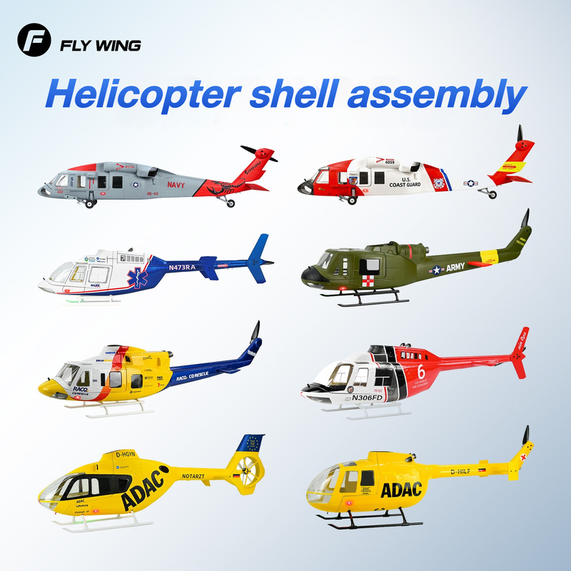 Model Kit Helicopter - Helikopter RC FLYWING Class 470 Black