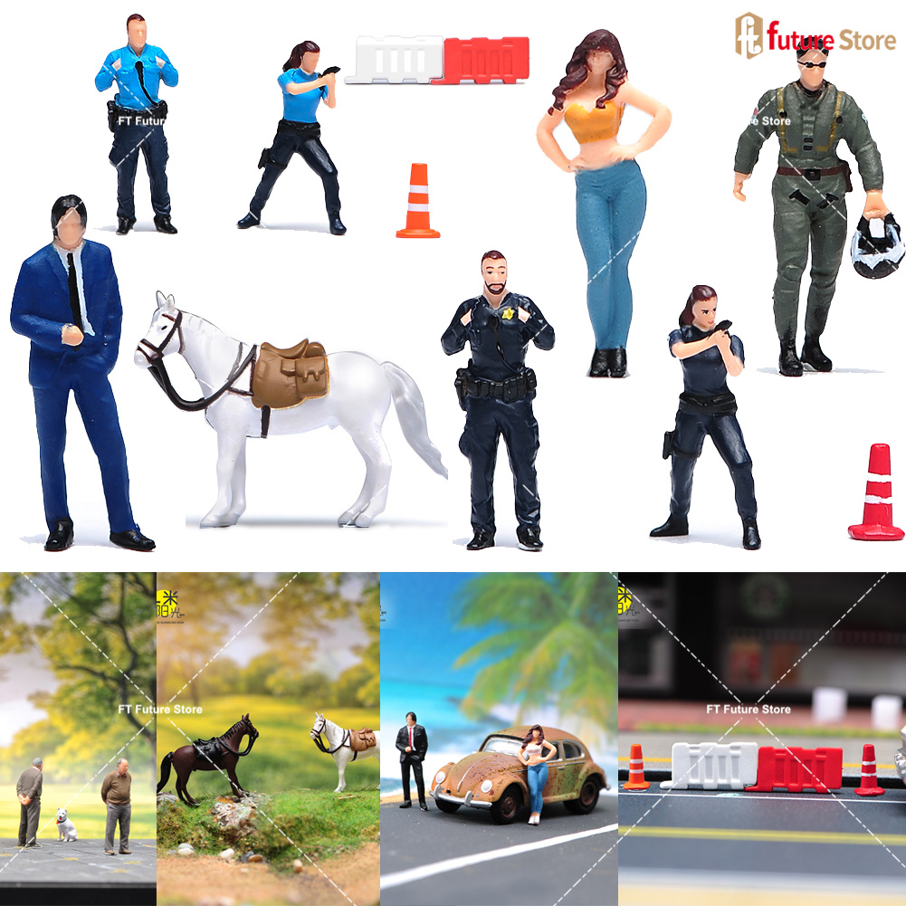 Model Kit In Era - Malowane Miniatury 1/64 Skala Policja Piękność