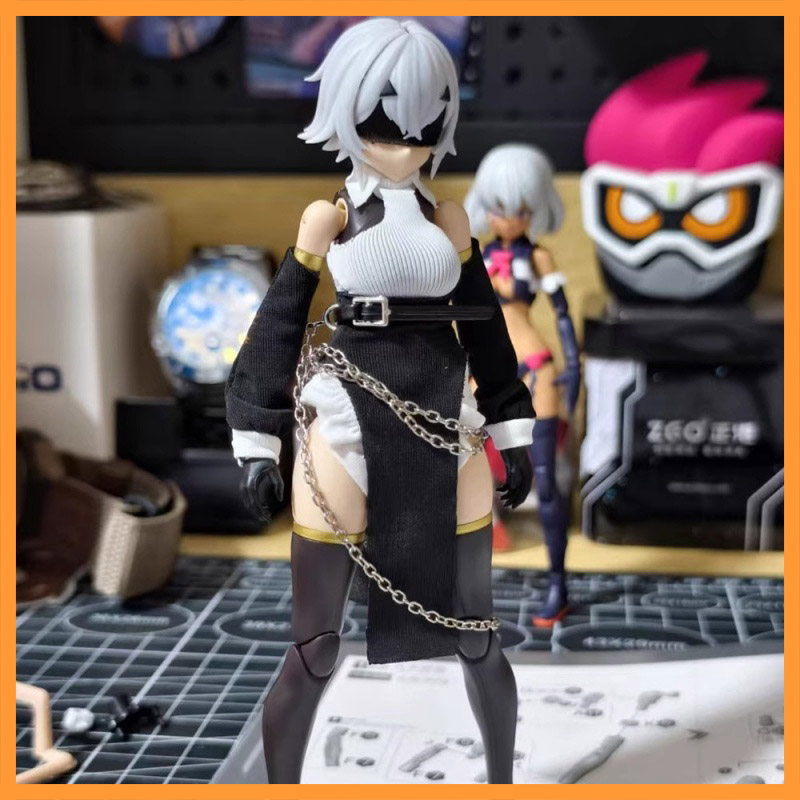 Model Kit Girls - 1/12 Skala Kolorowy top z odkrytymi