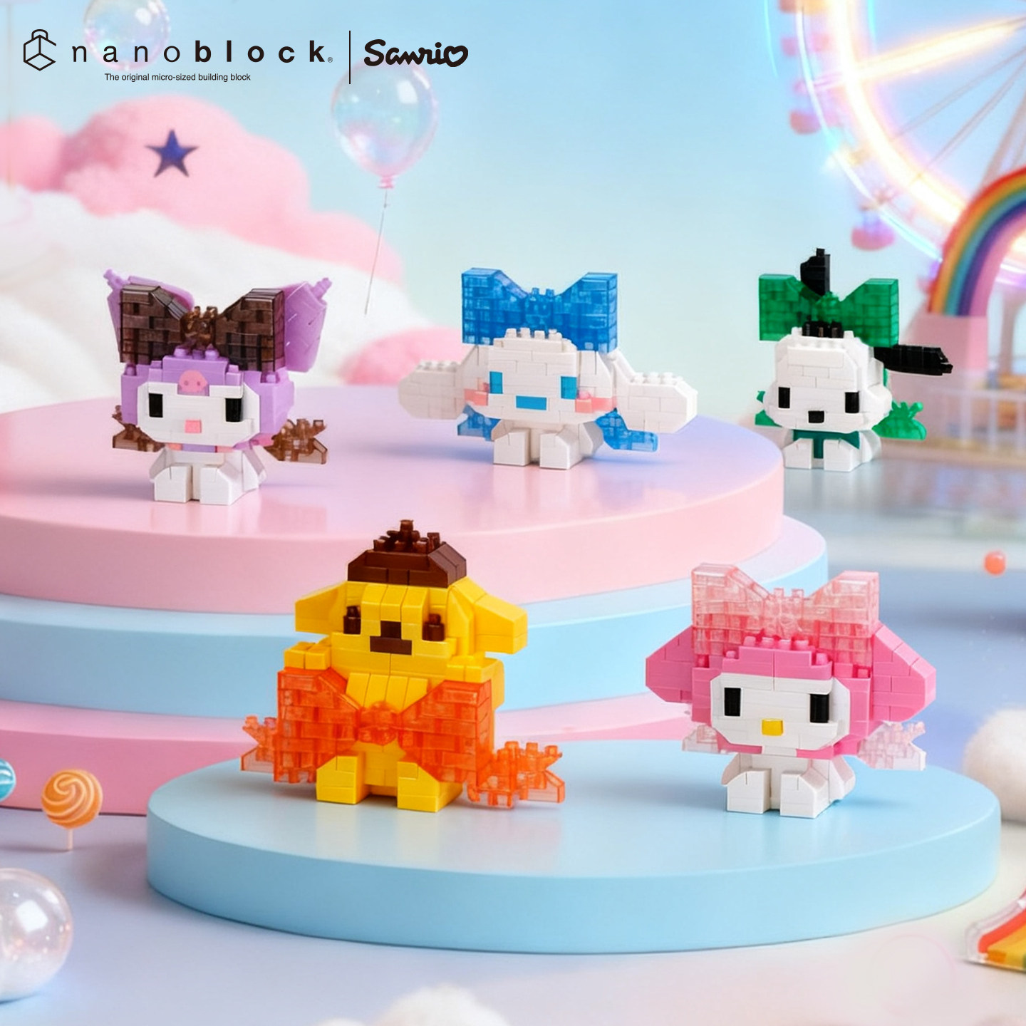 Model Kit Girls - Nanoblock Sanrio Mikro Klocki Konstrukcyjne Oryginalna