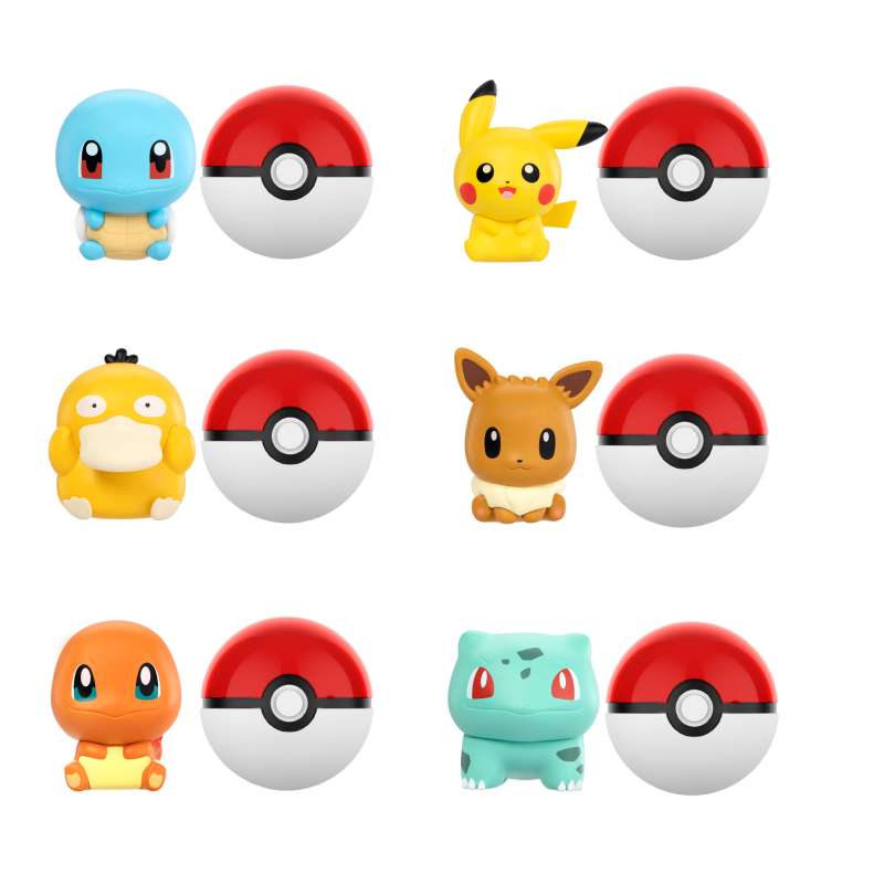Model Kit Eevee - Anime Pokemon PokeBall Mini lalki figurki