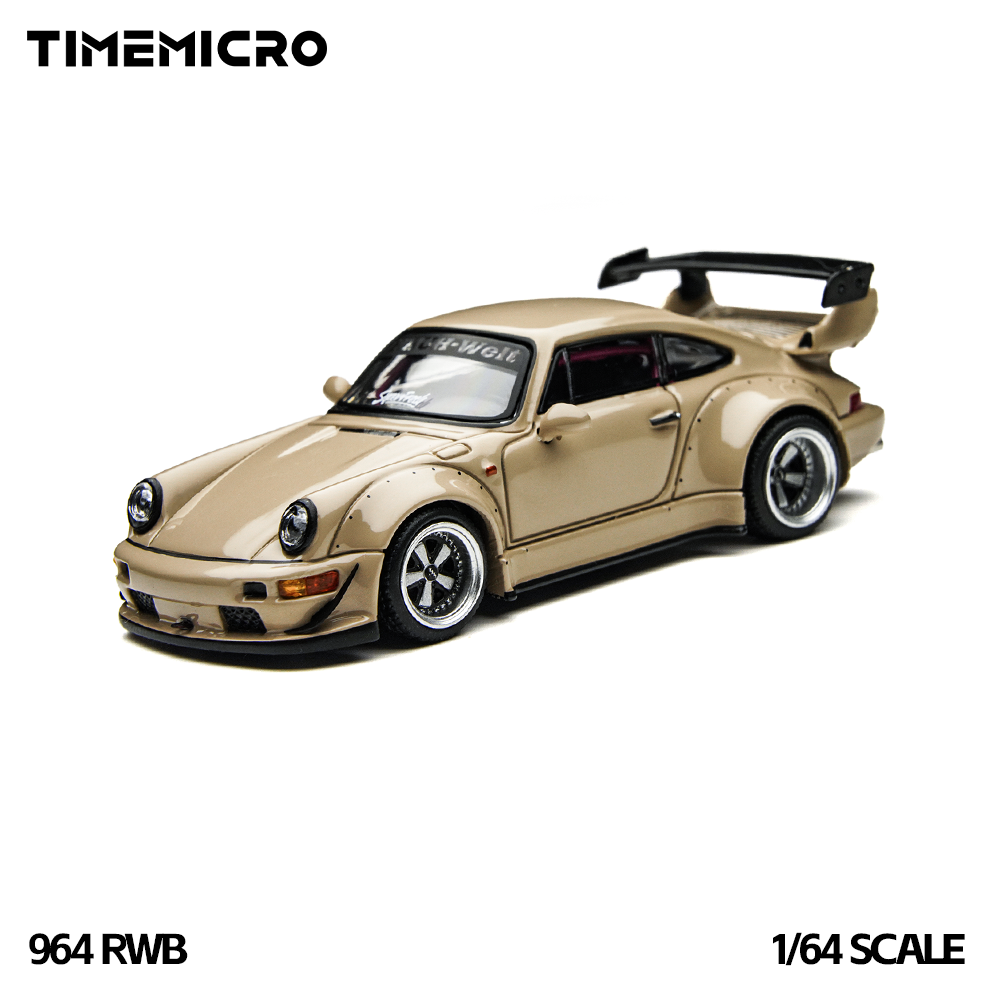Model Kit Game - TimeMicro1:64 RWB 964 Beżowy Zestaw Prezentowy