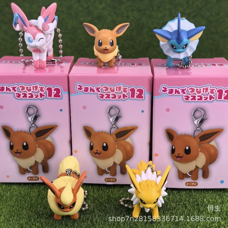 Model Kit Eevee - Zabawki Pokemon Blind Box, urocze figurki
