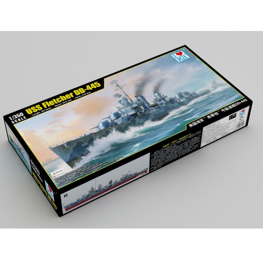 Fletcher DD-445 USS Destroyer  – Model Kit Destroyer recenzja i cena