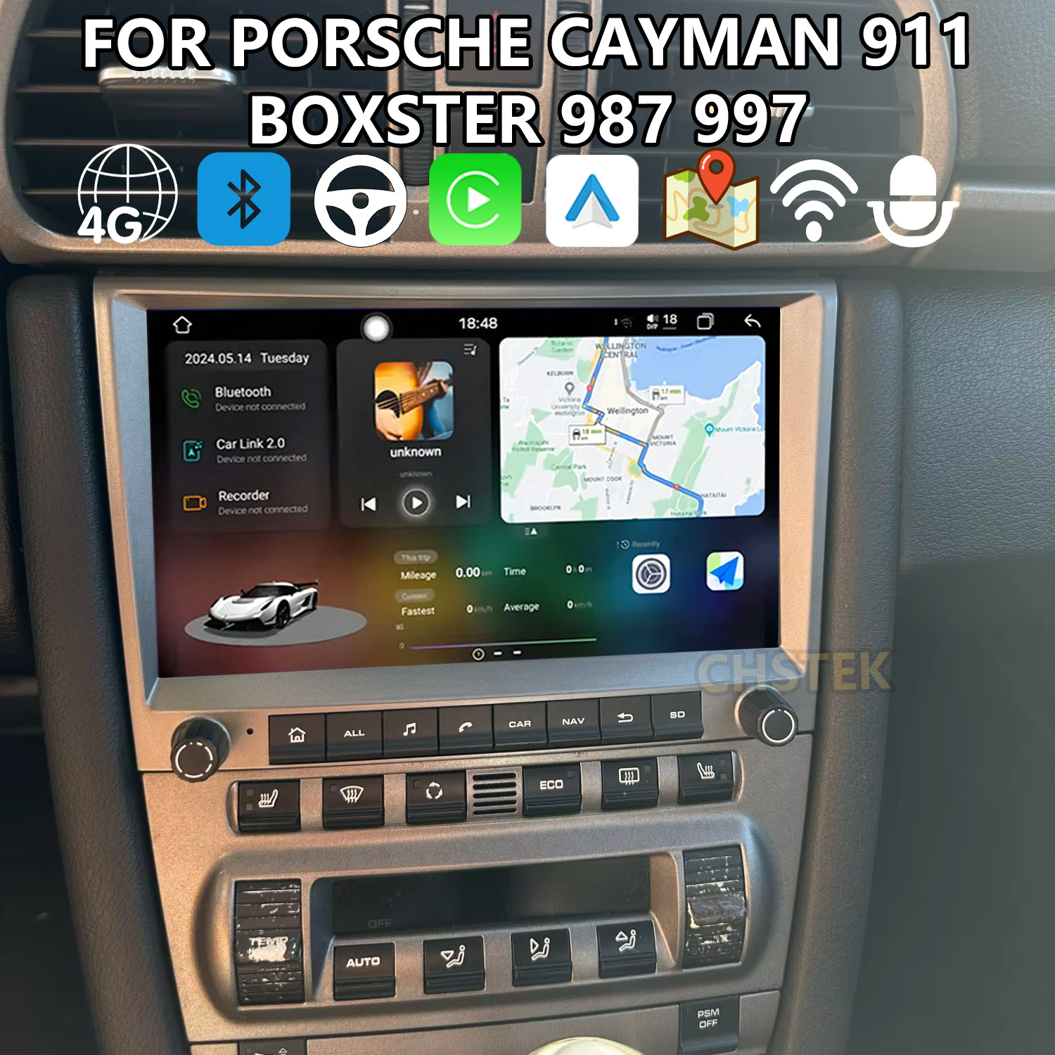 CHSTEK Nawigacja samochodowa C – Model Kit Porsche 911 recenzja i cena