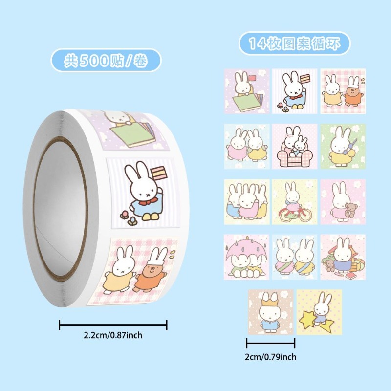 Naklejki Miffy w rolce, 500 sz – Model Kit Game recenzja i cena