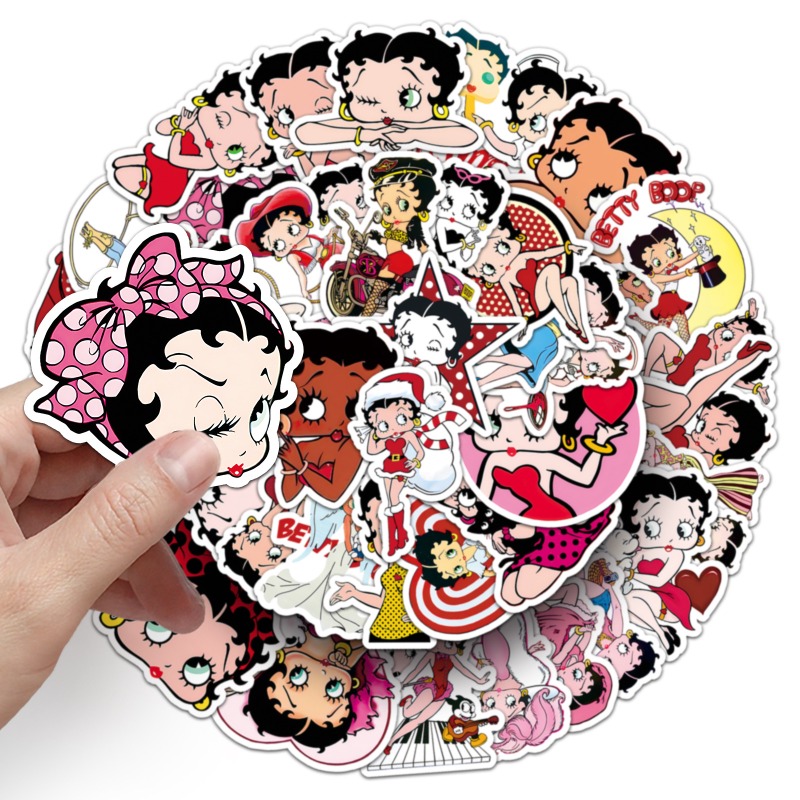 Naklejki Betty Boop, 50 sztuk, – Model Kit Girls recenzja i cena