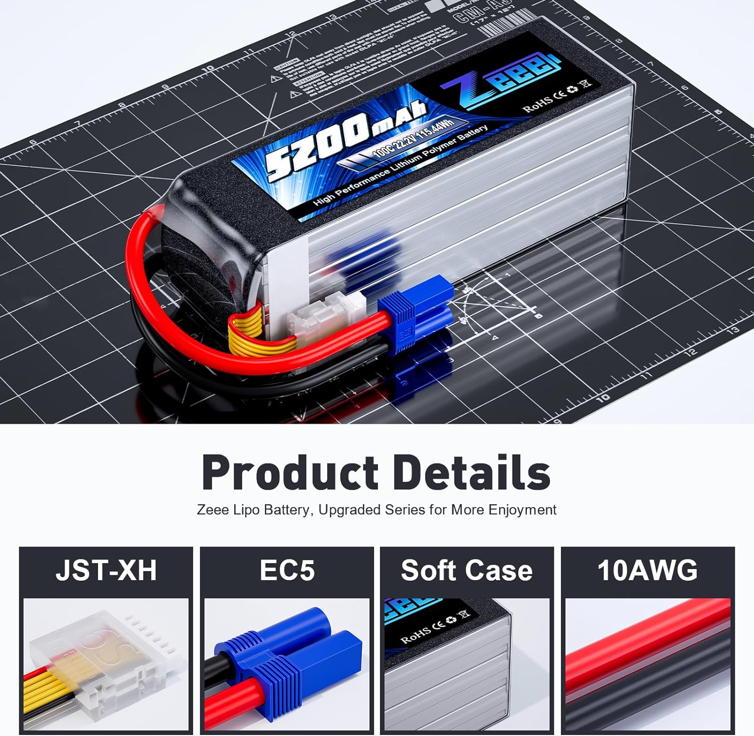 Zeee 6S 5200mAh bateria Lipo 2 – Model Kit Helicopter recenzja i cena