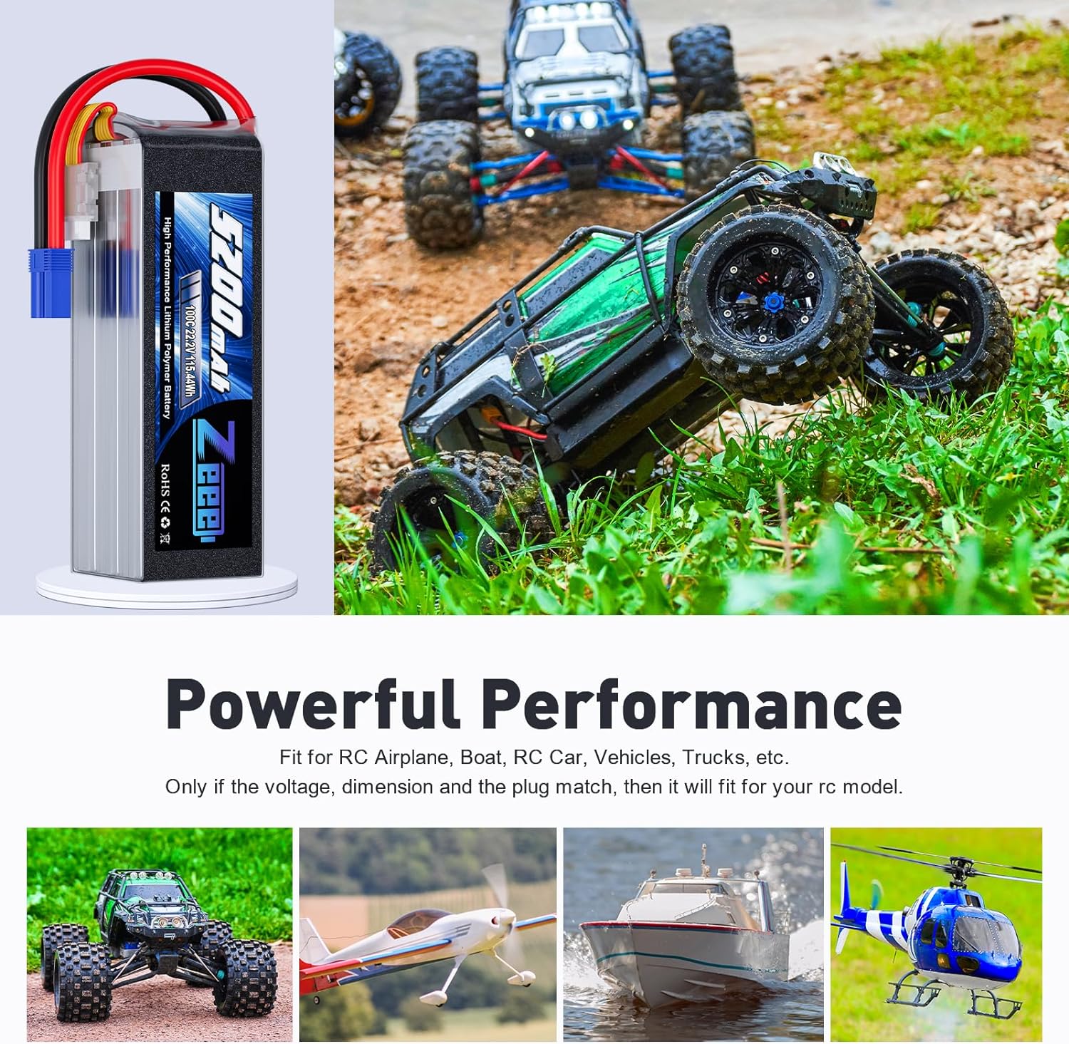 Zeee 6S 5200mAh bateria Lipo 2 – Model Kit Helicopter recenzja i cena